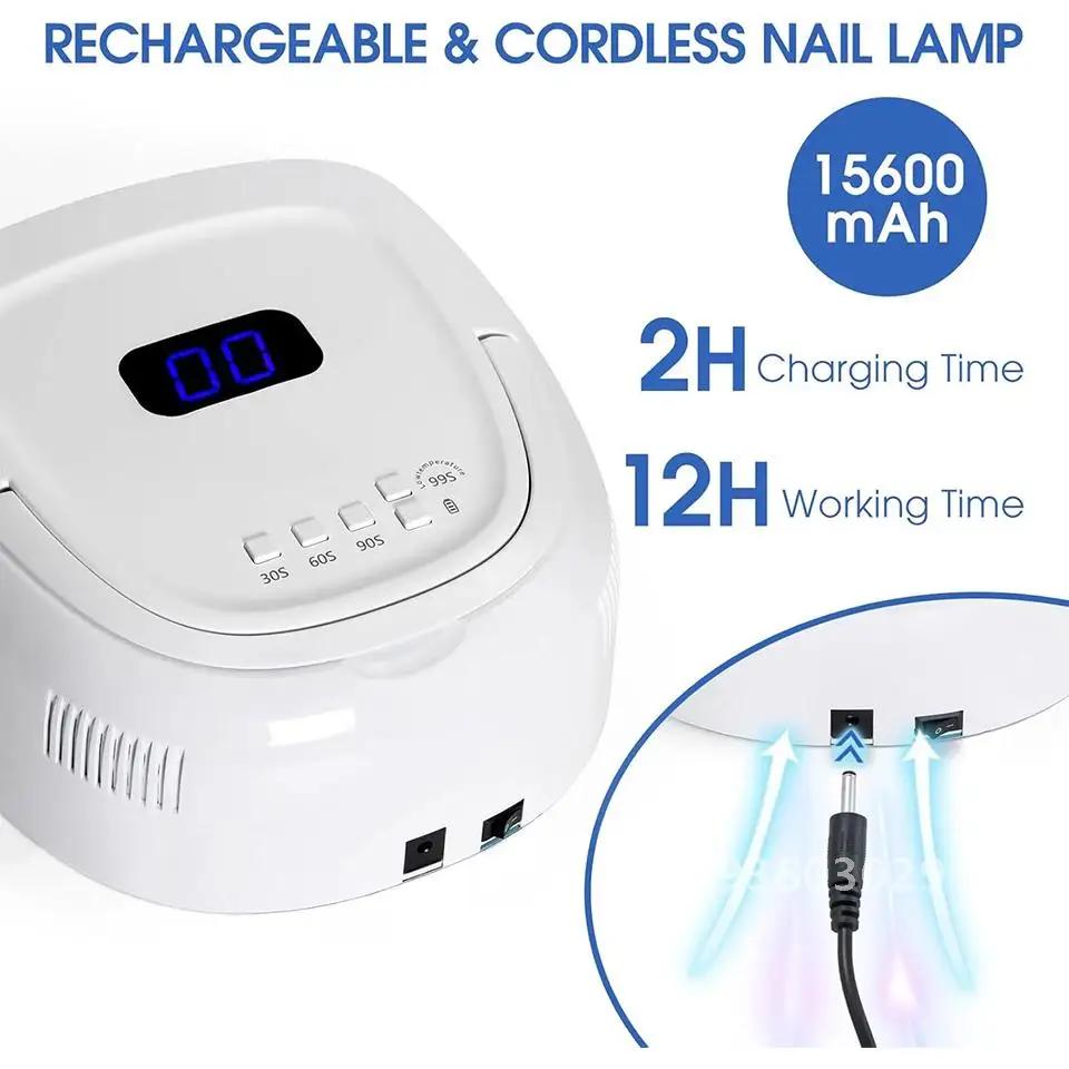  LED   Recargable lampara de unas UV  96W ݼ LCD  ޴  ÷  ̽ 